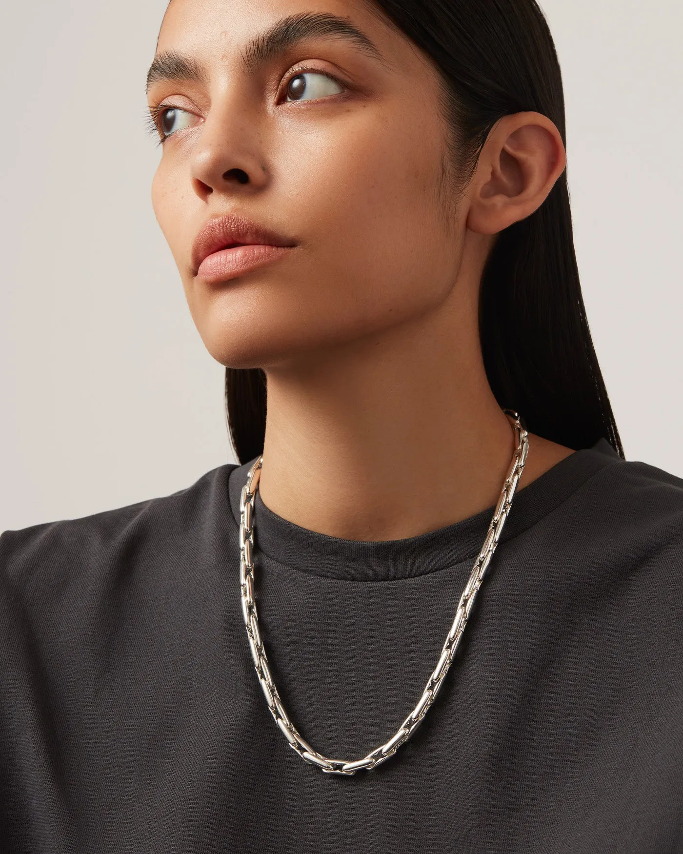 ALBER CHAIN IN SILVER