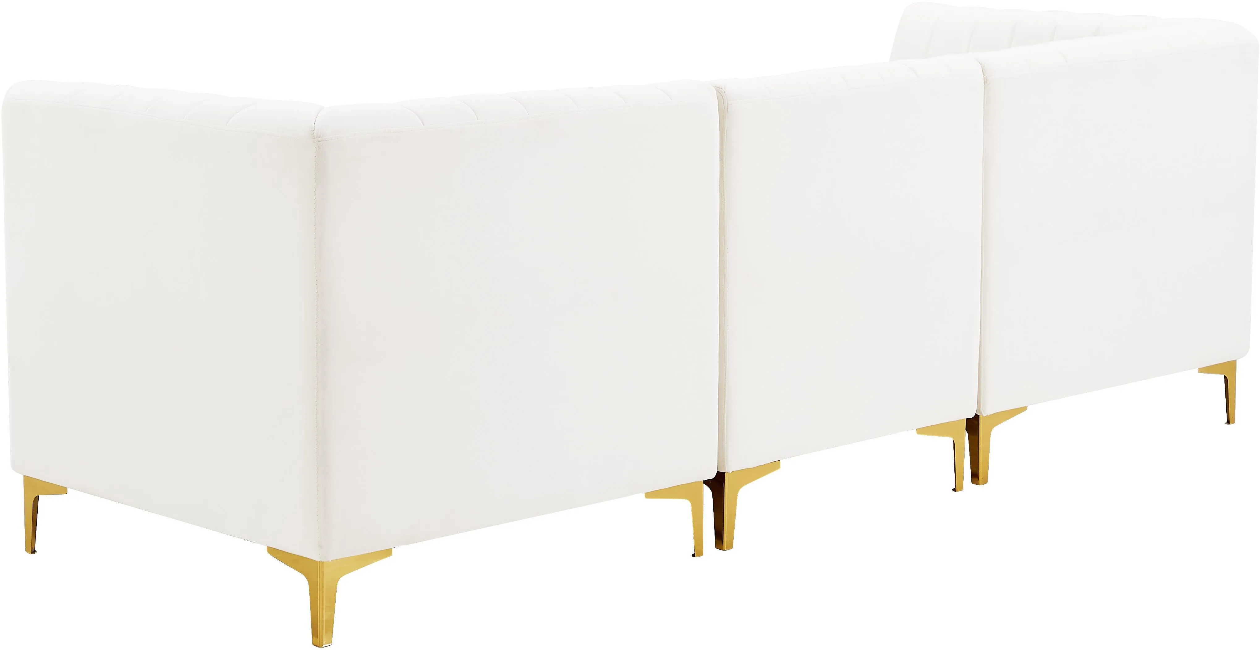 Alina Cream Velvet Modular Sofa