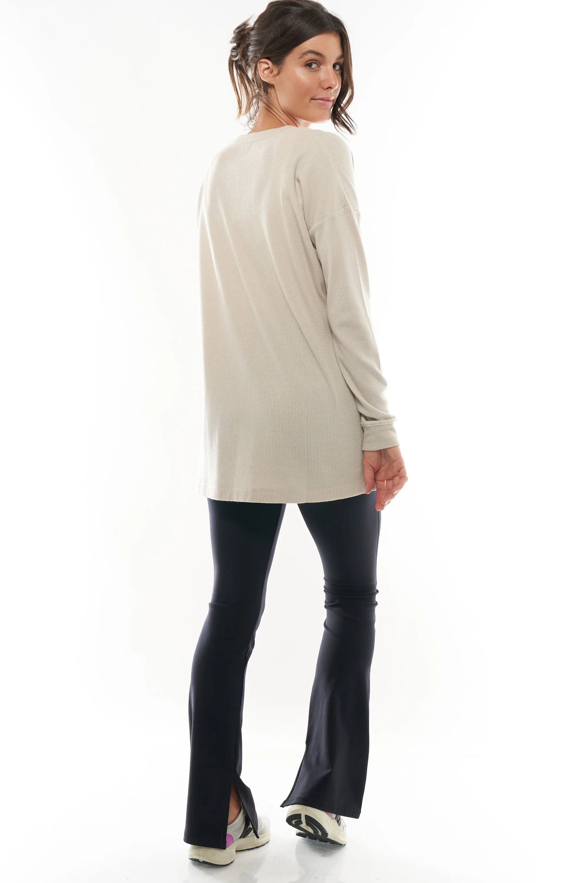 All For Us Waffle Henley