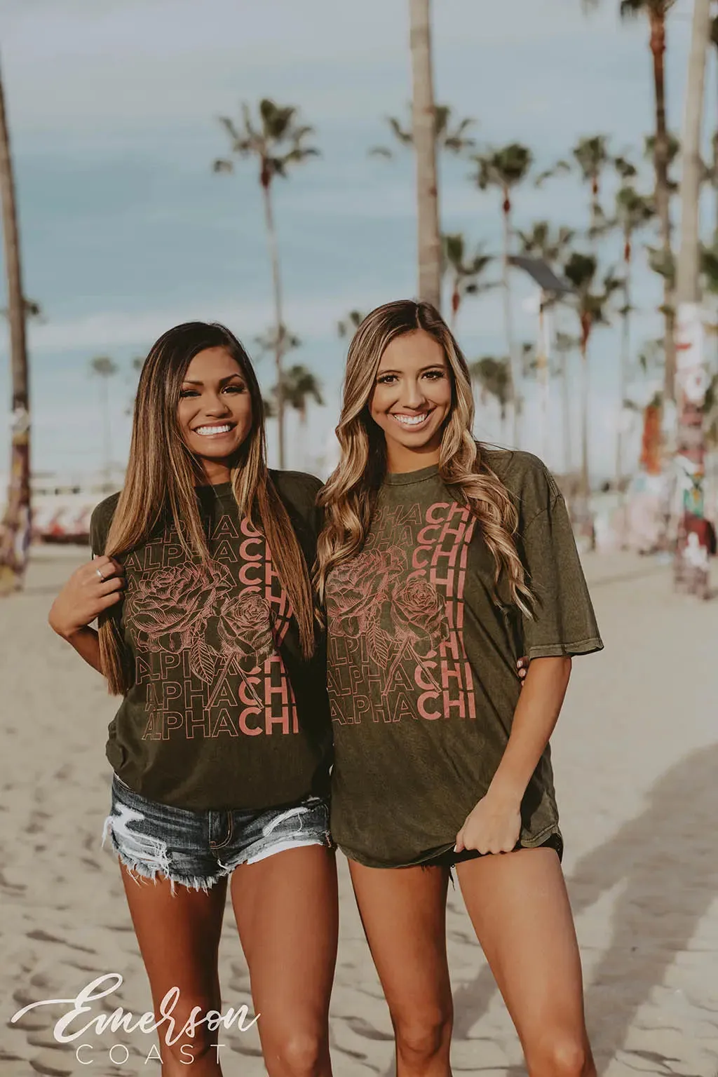 Alpha Chi Omega Floral PR Tshirt