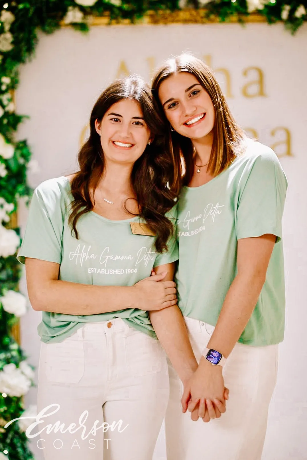 Alpha Gamma Delta Sage Recruitment Slouchy Tee