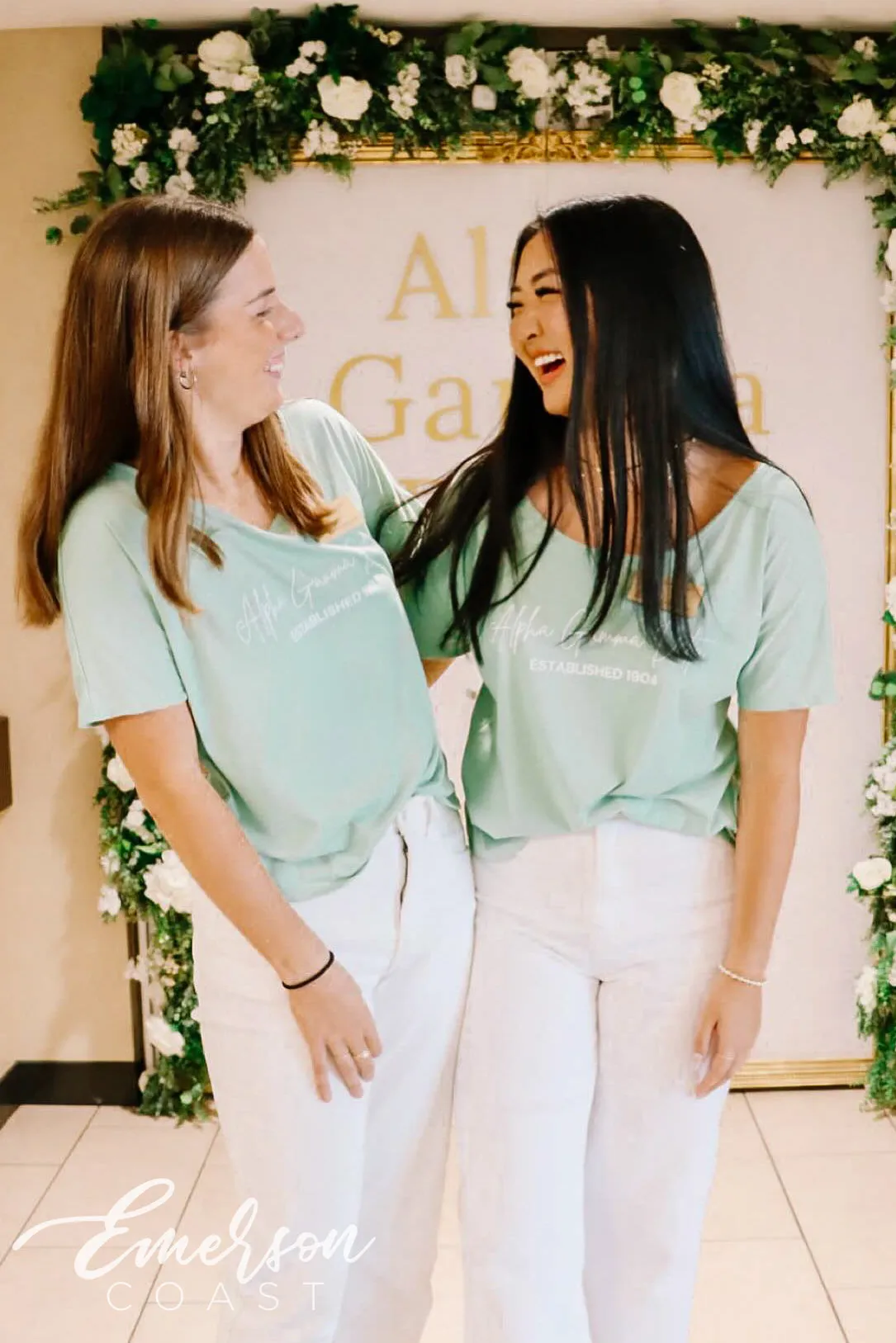 Alpha Gamma Delta Sage Recruitment Slouchy Tee