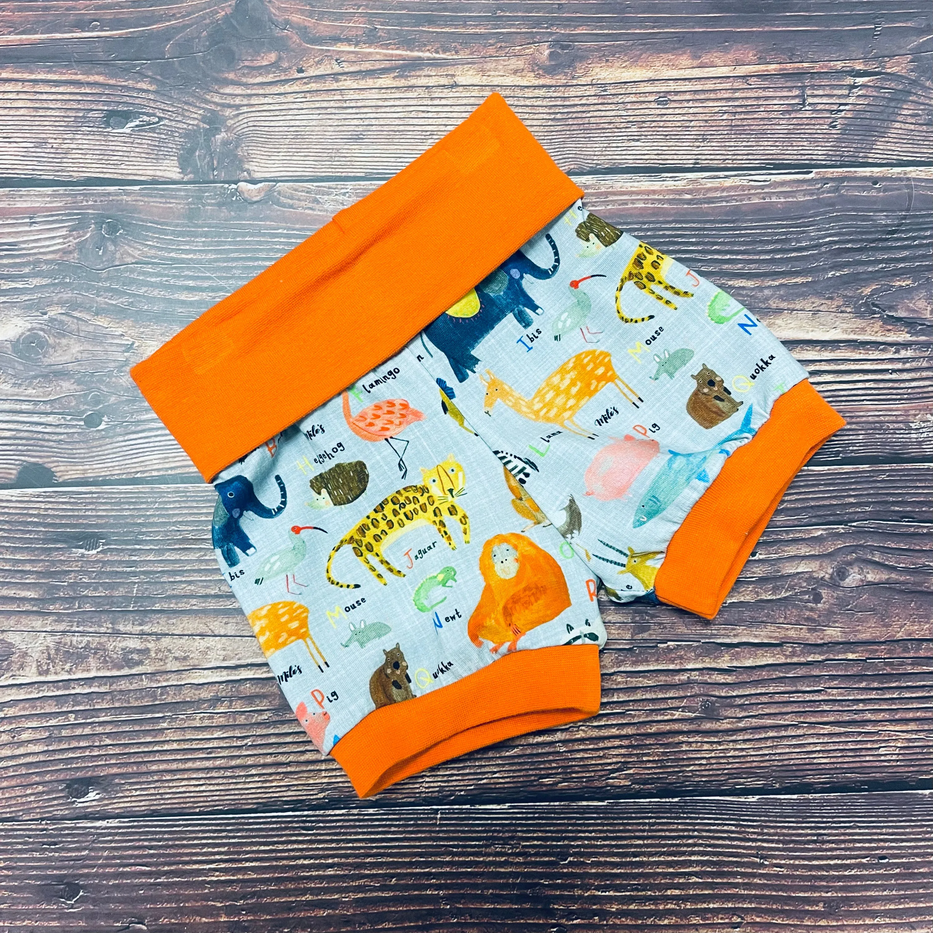 AlphaZoo Foldover Shorts - Grey