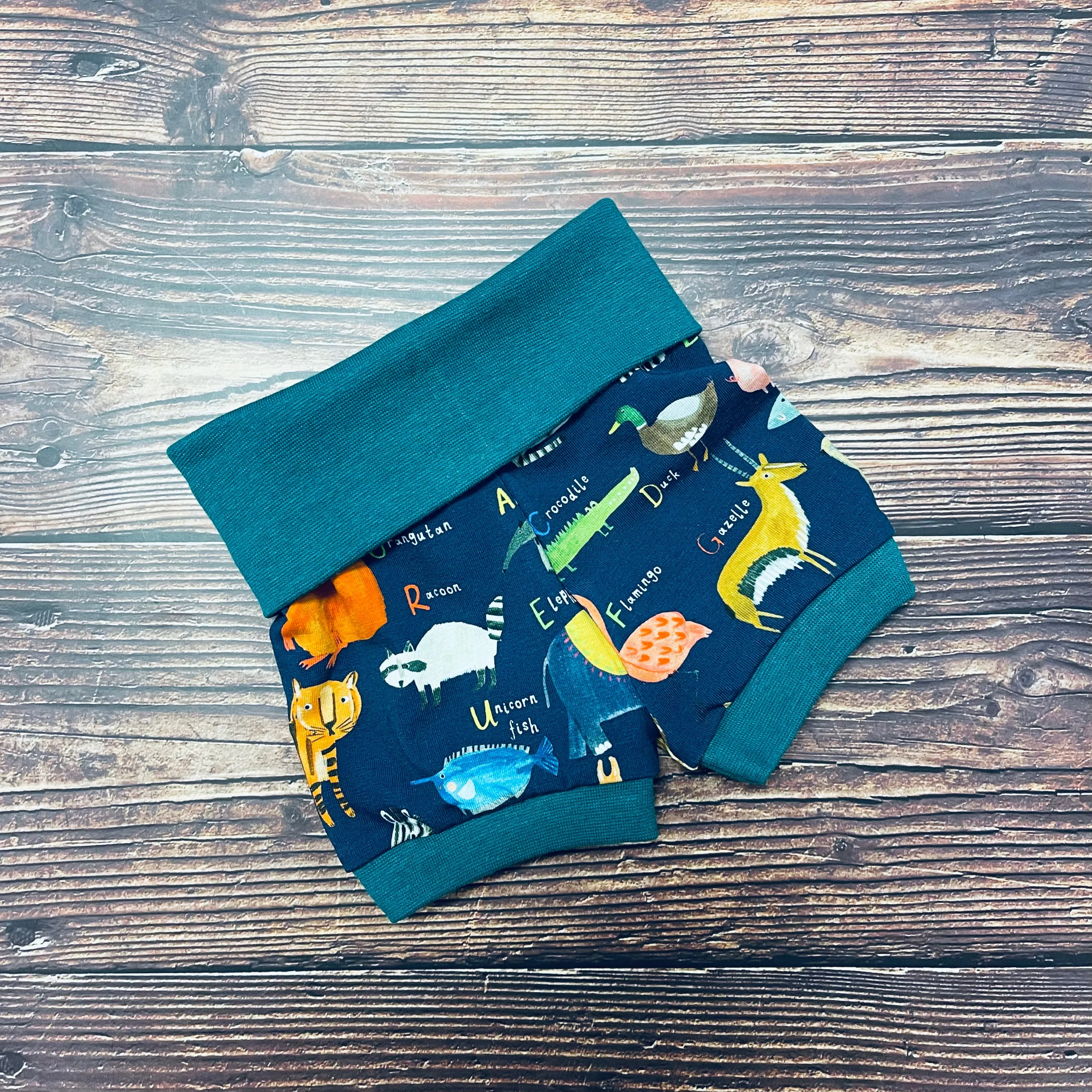 AlphaZoo Foldover Shorts - Navy