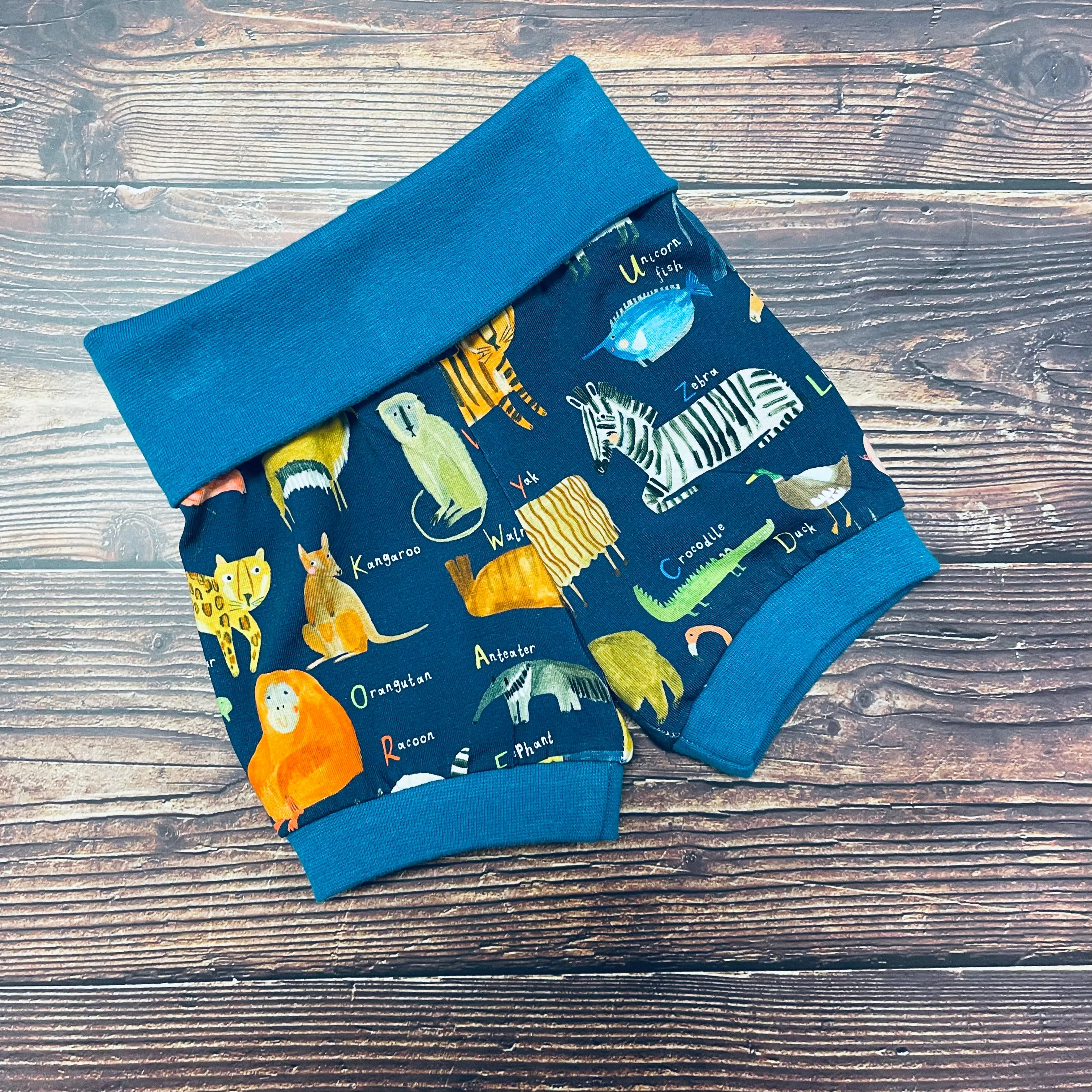 AlphaZoo Foldover Shorts - Navy