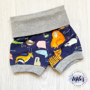 AlphaZoo Foldover Shorts - Navy