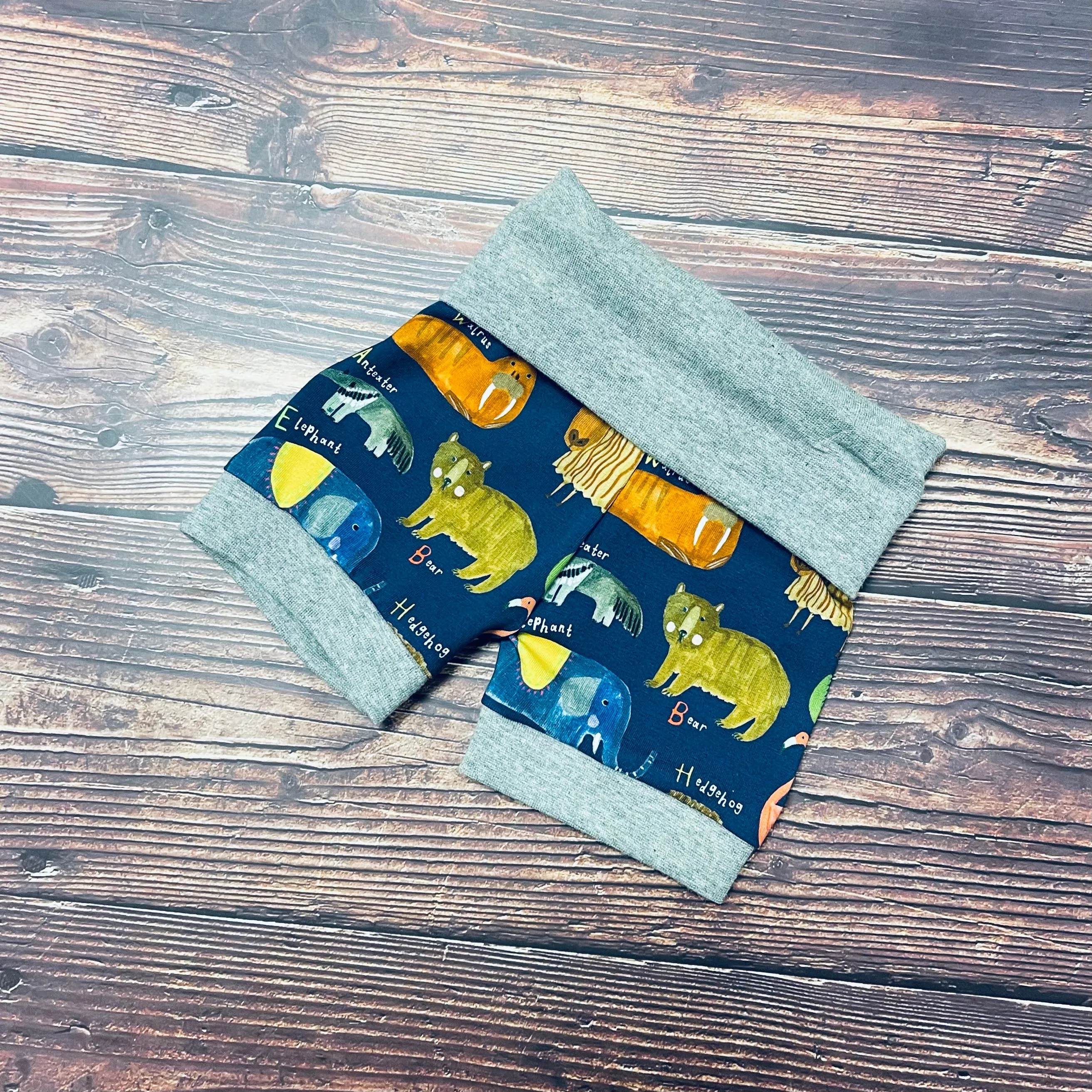 AlphaZoo Foldover Shorts - Navy