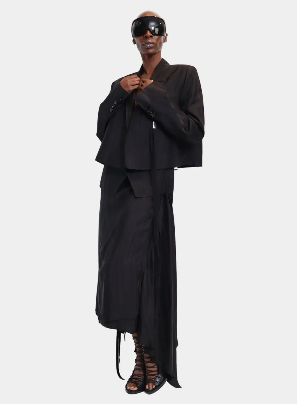 ANN DEMEULEMEESTER | Inge Cropped Slouchy Jacket