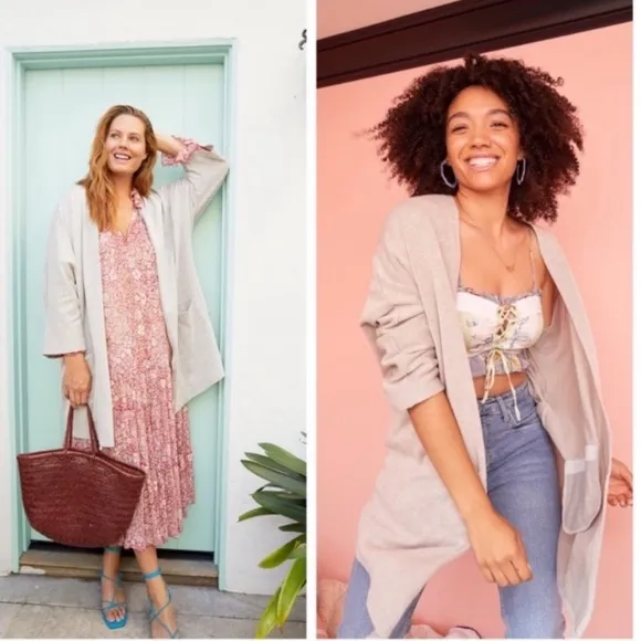 Anthropologie x Donni NWT Slouchy Striped Open Front Cardigan Women’s One Size