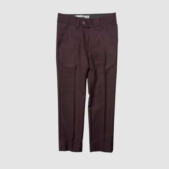 Appaman Burgundy Plaid Mod Suit