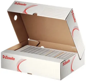 Archiváló doboz ESSELTE Boxy (8cm) felfelé nyíló fehér  128004