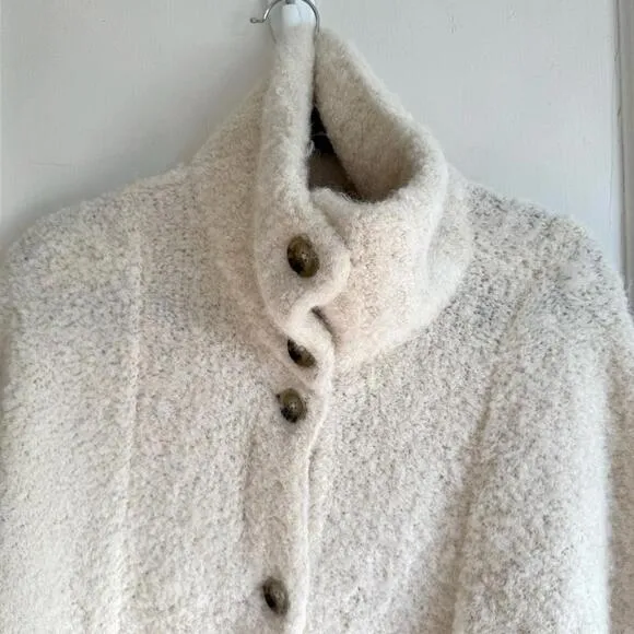 Aritzia Wilfred Karlis Oversized Alpaca Button Front Cardigan