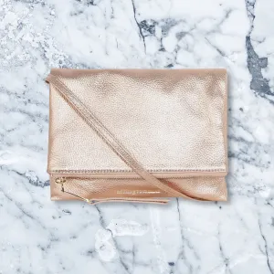Arlington Milne Ella Foldover Wallet, Rose Gold