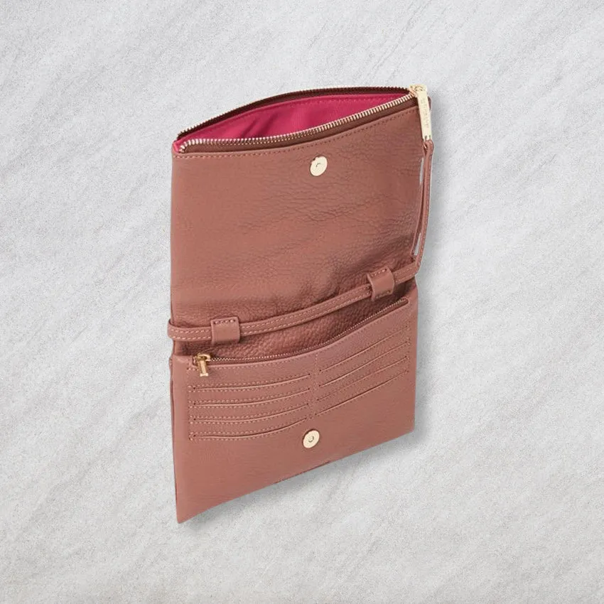 Arlington Milne Ella Foldover Wallet, Spice