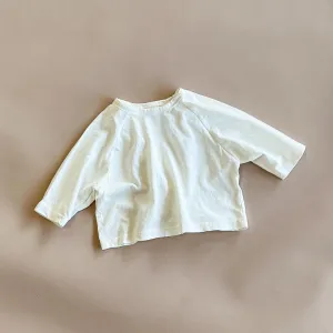 Ash Boxy Tee | Creme