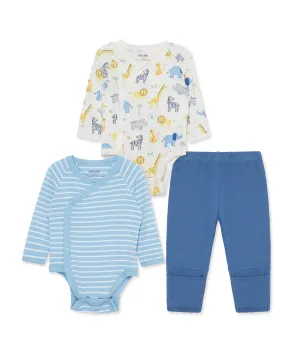 Bamboo Jungle 3 Piece Bodysuit & Pant Set