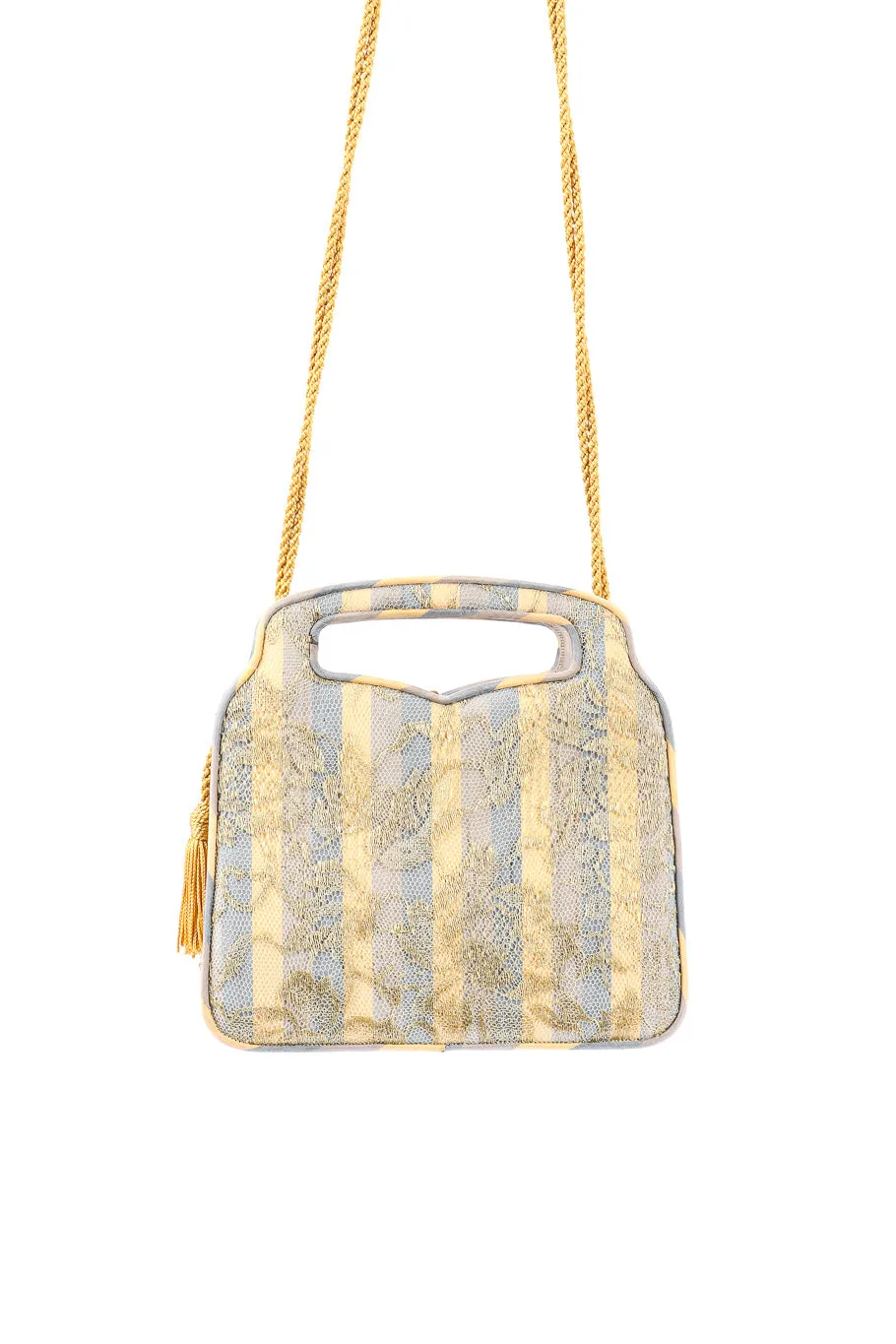 Baroque Lace Stripe Bag