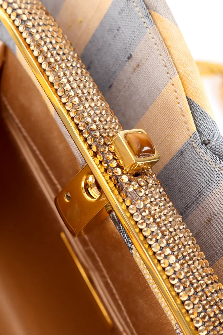 Baroque Lace Stripe Bag
