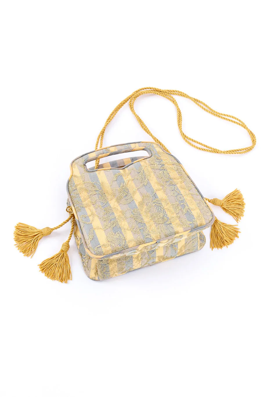 Baroque Lace Stripe Bag