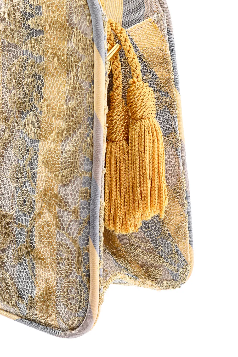 Baroque Lace Stripe Bag