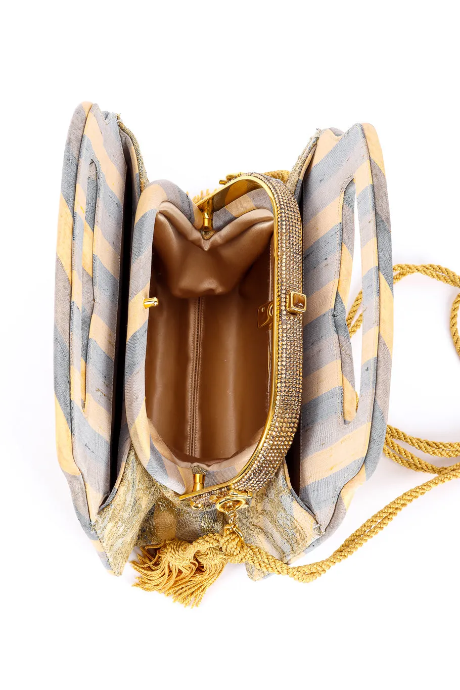 Baroque Lace Stripe Bag