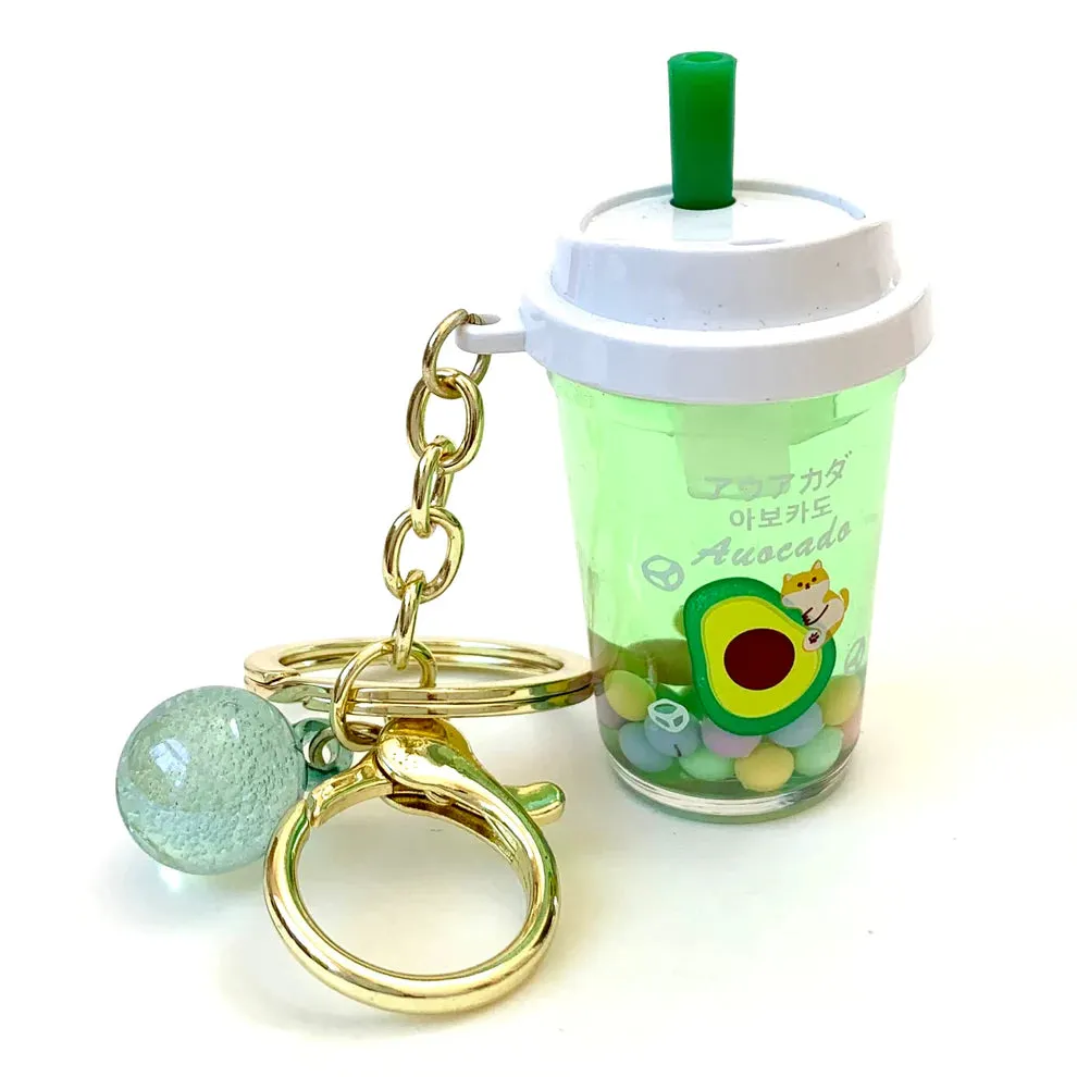 bcmini Double Cover Fruit Cup Charm Keyring