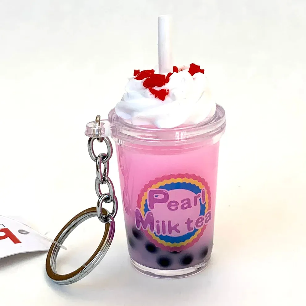 bcmini Pearl Milk Tea Sprinkle Charm Keyring
