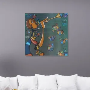 Be Still, This too Shall Pass - Lebo Brushed Aluminum Artbond
