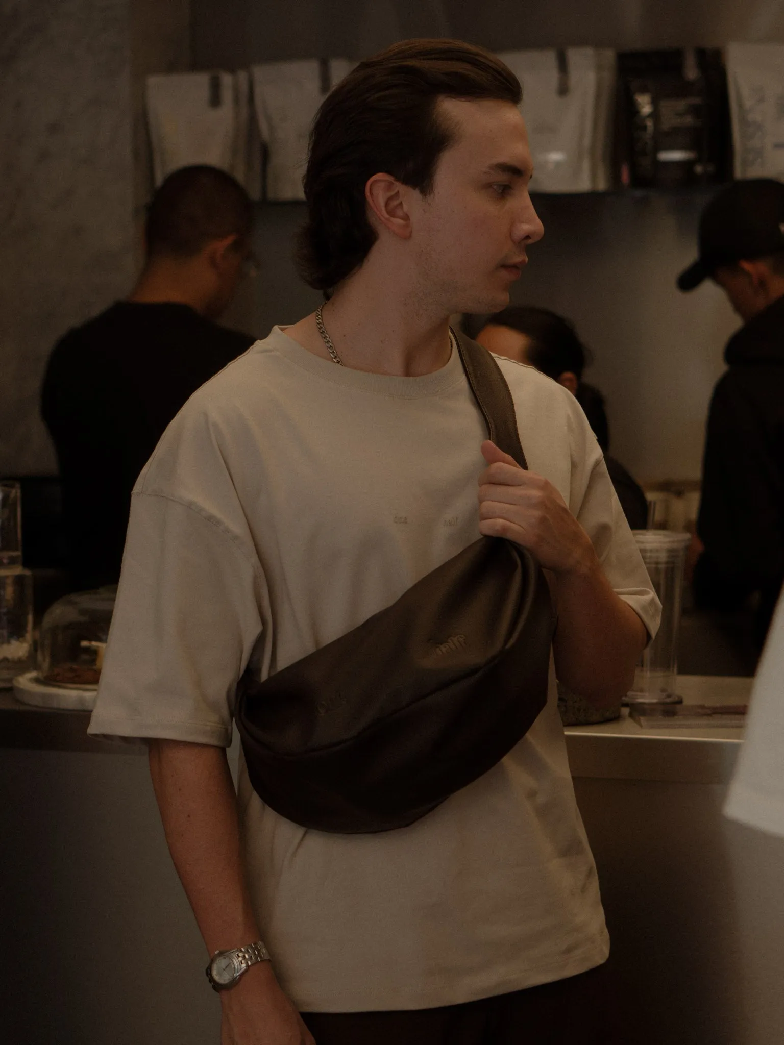 BEAN CROSS BAG - ESPRESSO