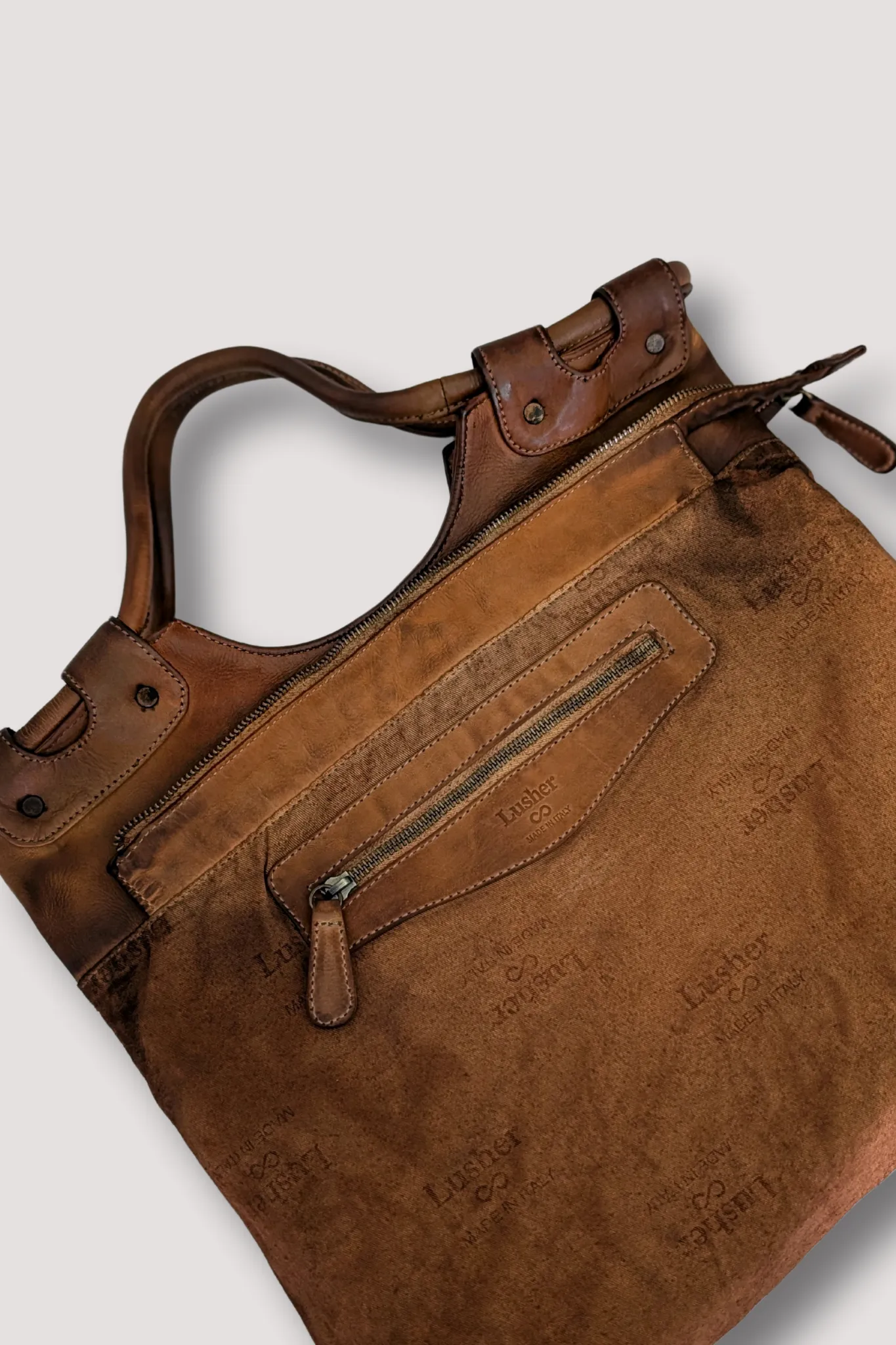 Bella Foldover Tote - Cognac Rocks  (sign up for restock alerts)