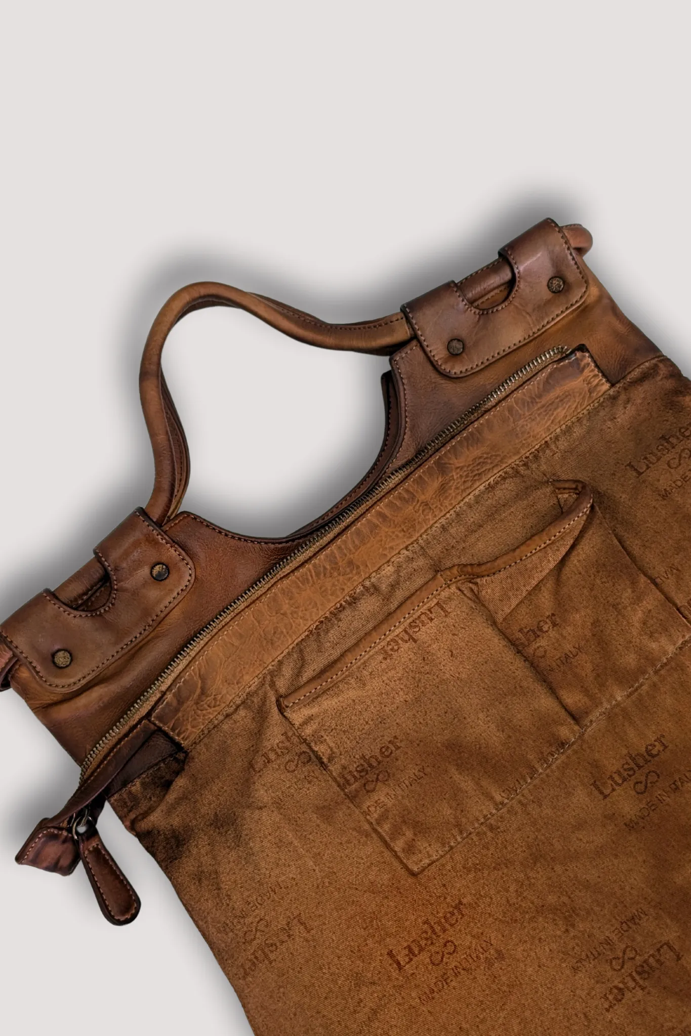 Bella Foldover Tote - Cognac Rocks  (sign up for restock alerts)