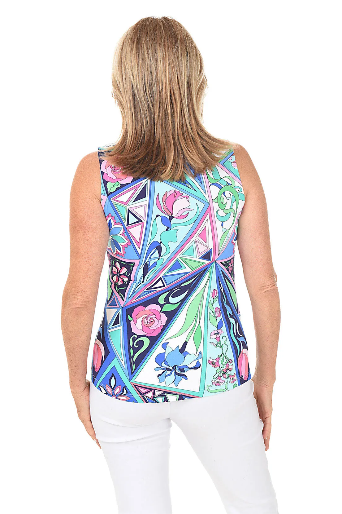Bermuda UPF50  Sleeveless Polo Top