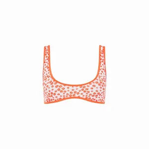 Bind Slim Scoop Bikini Top - Orange Fantasy