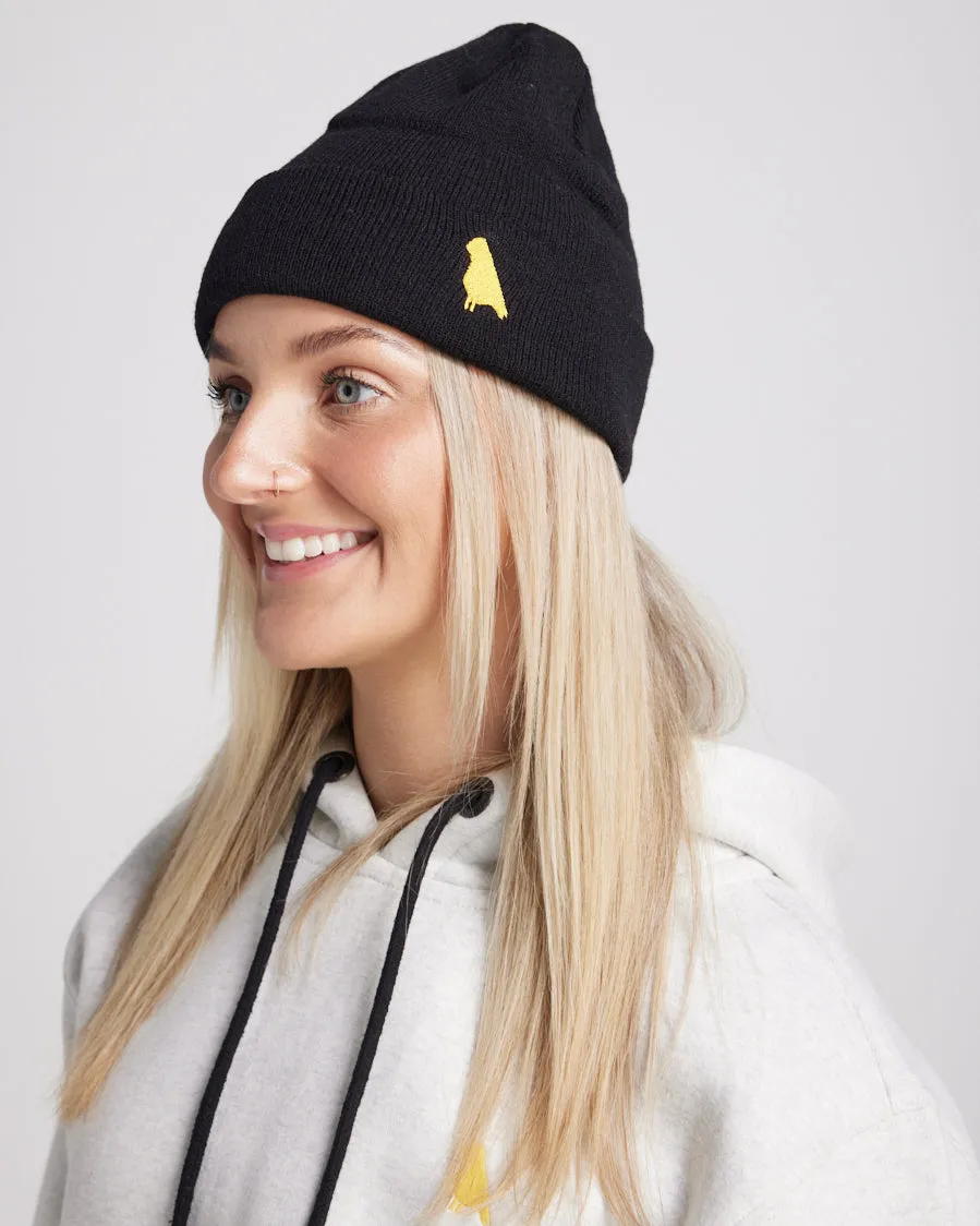 Bird Beanie Black