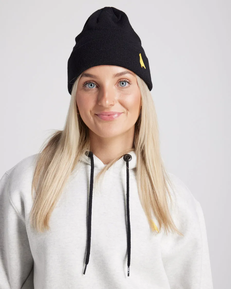 Bird Beanie Black