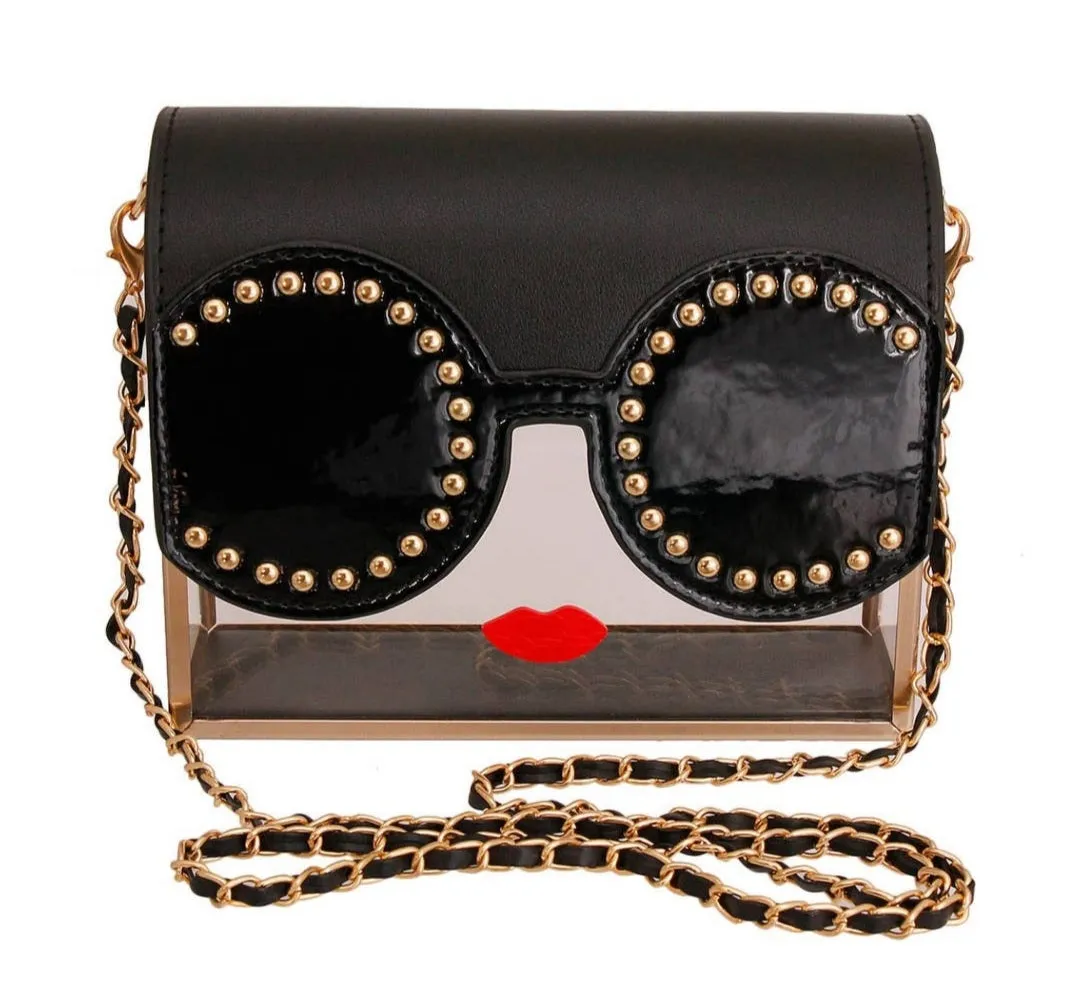 Black & Clear Hardcase Face Bag
