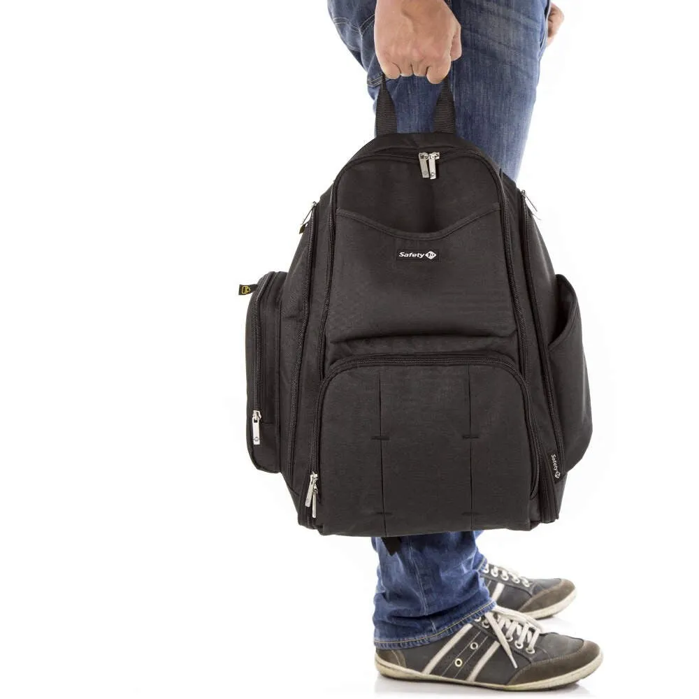 Black Back Pack Changing Bag