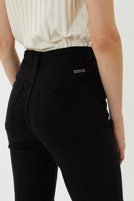 Black HighRise Distress KanCan