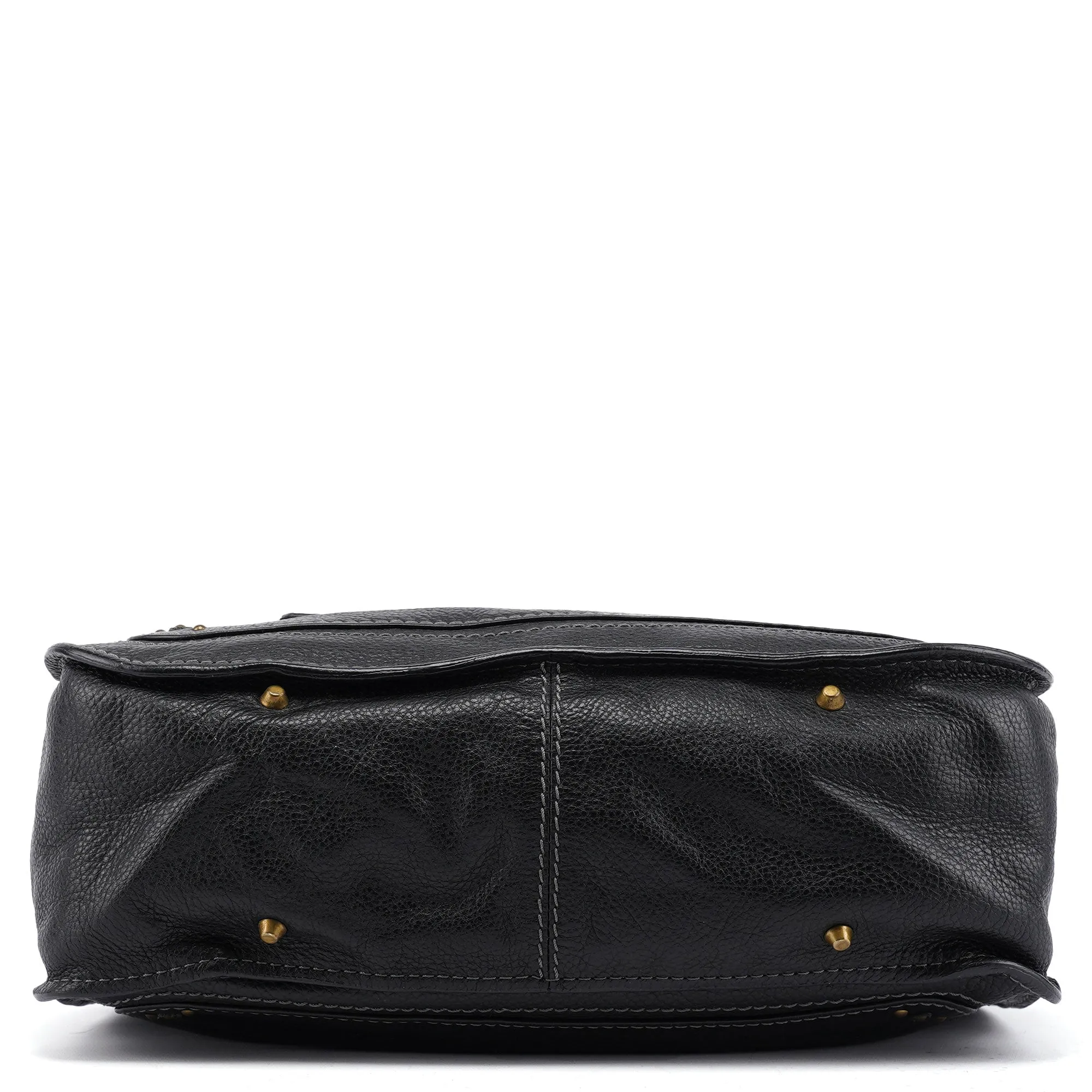 Black Leather Paddington Tote Bag