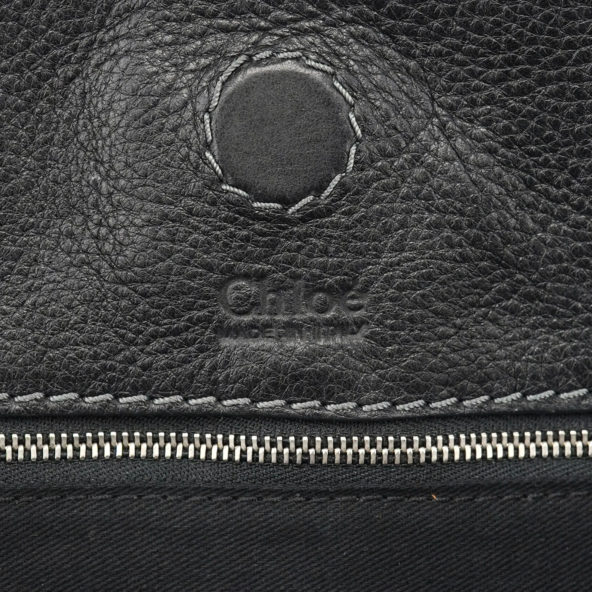 Black Leather Paddington Tote Bag