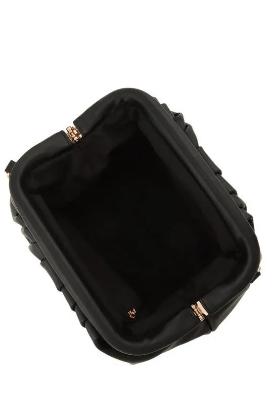 Black studded crossbody bag
