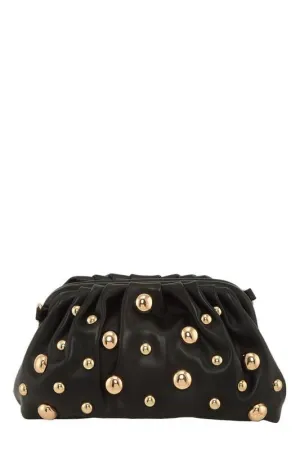 Black studded crossbody bag