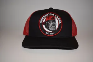 Black w/ Red Mesh Snapback
