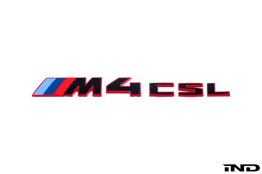 BMW G82 M4 CSL Trunk Emblem