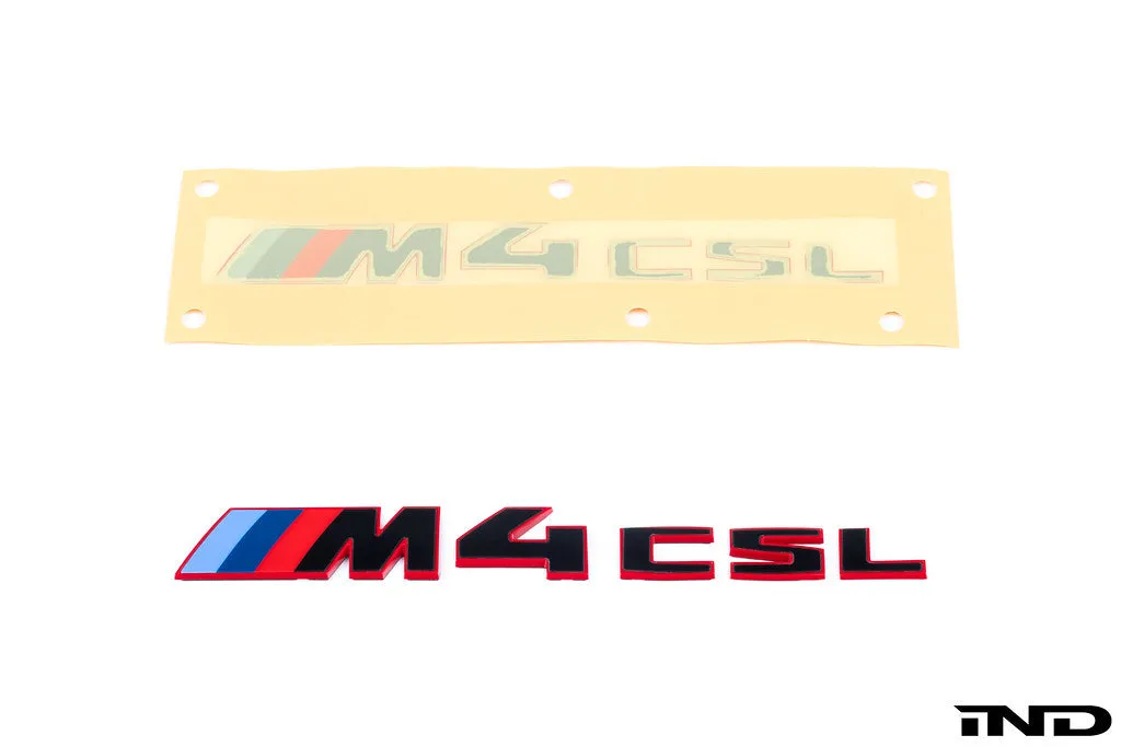 BMW G82 M4 CSL Trunk Emblem