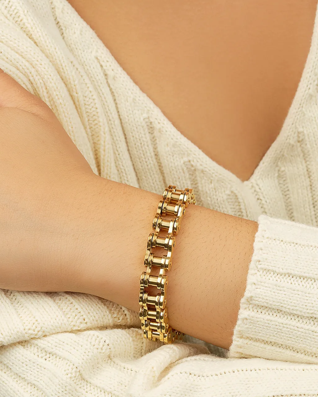 Bolt Watch Band Chain Bracelet