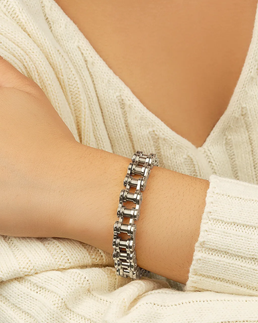 Bolt Watch Band Chain Bracelet