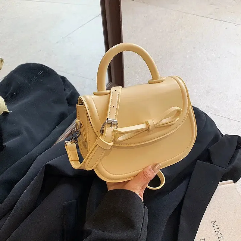 Bow Decoration Small Square Handbag