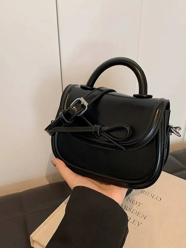 Bow Decoration Small Square Handbag