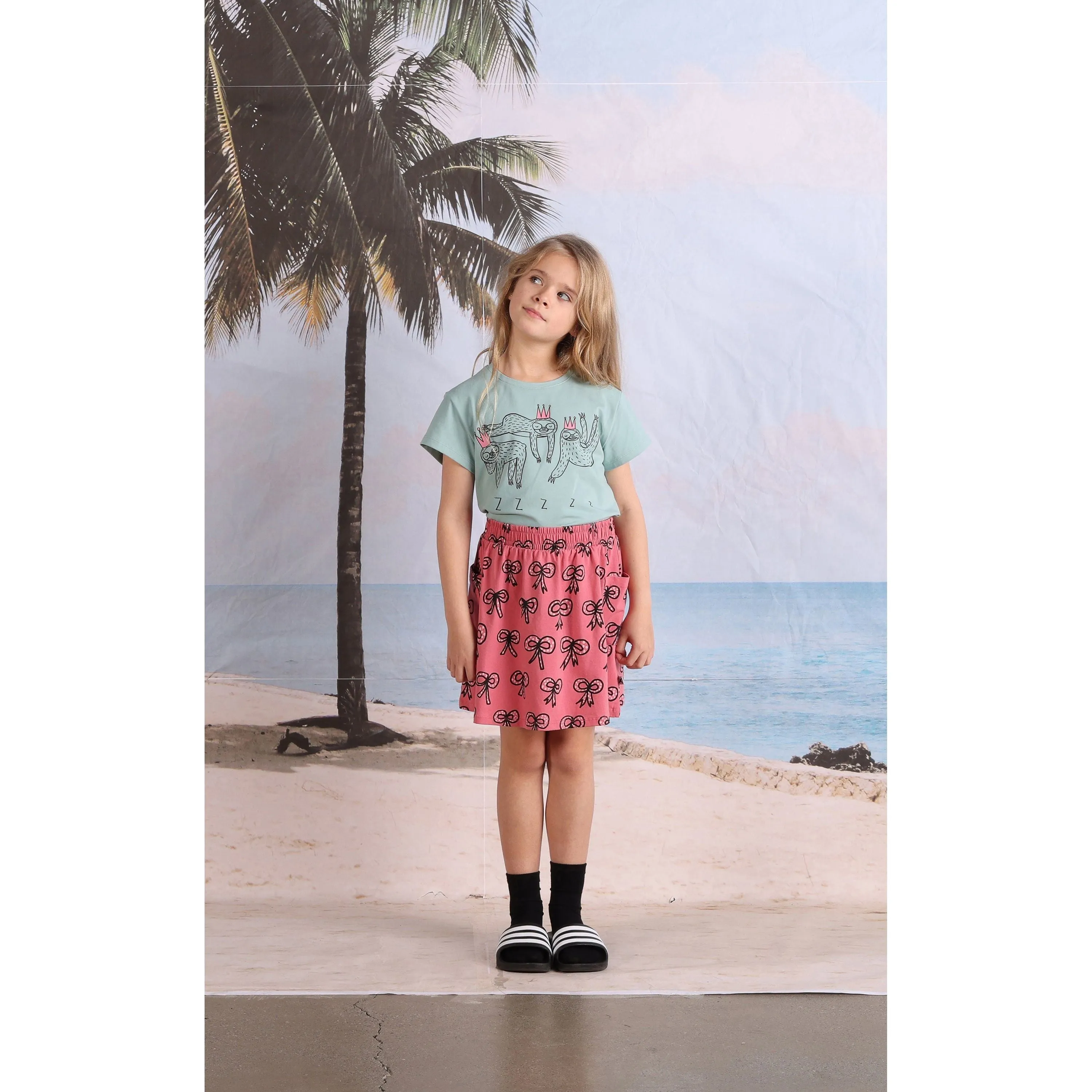 Bows Skirt- Rose
